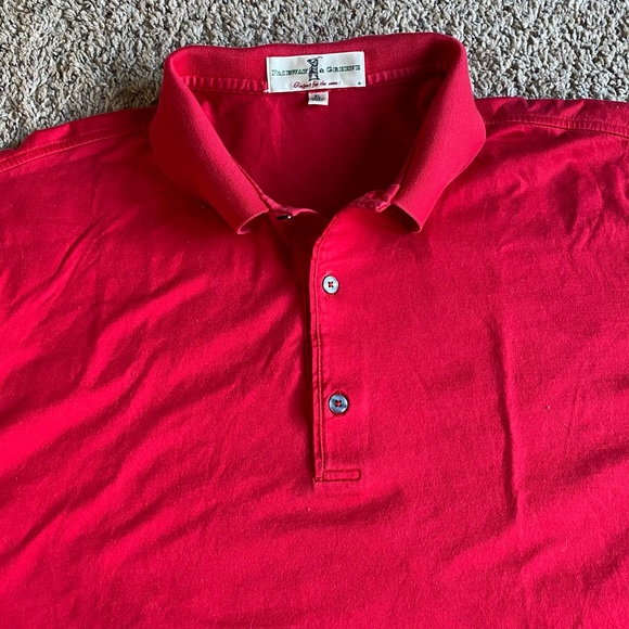 Fairway & Greene Shirts Fairway Greene Golf Polo Shirt Xl Red